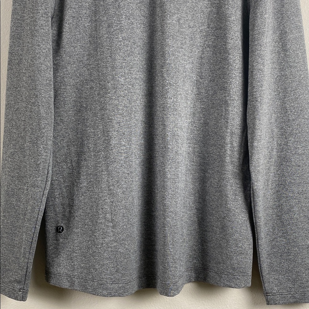 Lululemon Evolution Pique Long Sleeve Polo Shirt | Heathered Black - Picture 6 of 14